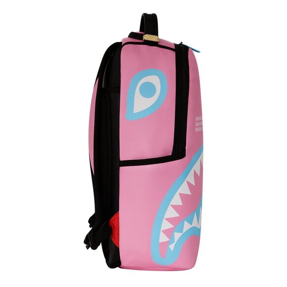 Sprayground Shark Central Cotton Candy Backpack🔥New Pink Bookbag School Bag - Picture 3 of 9